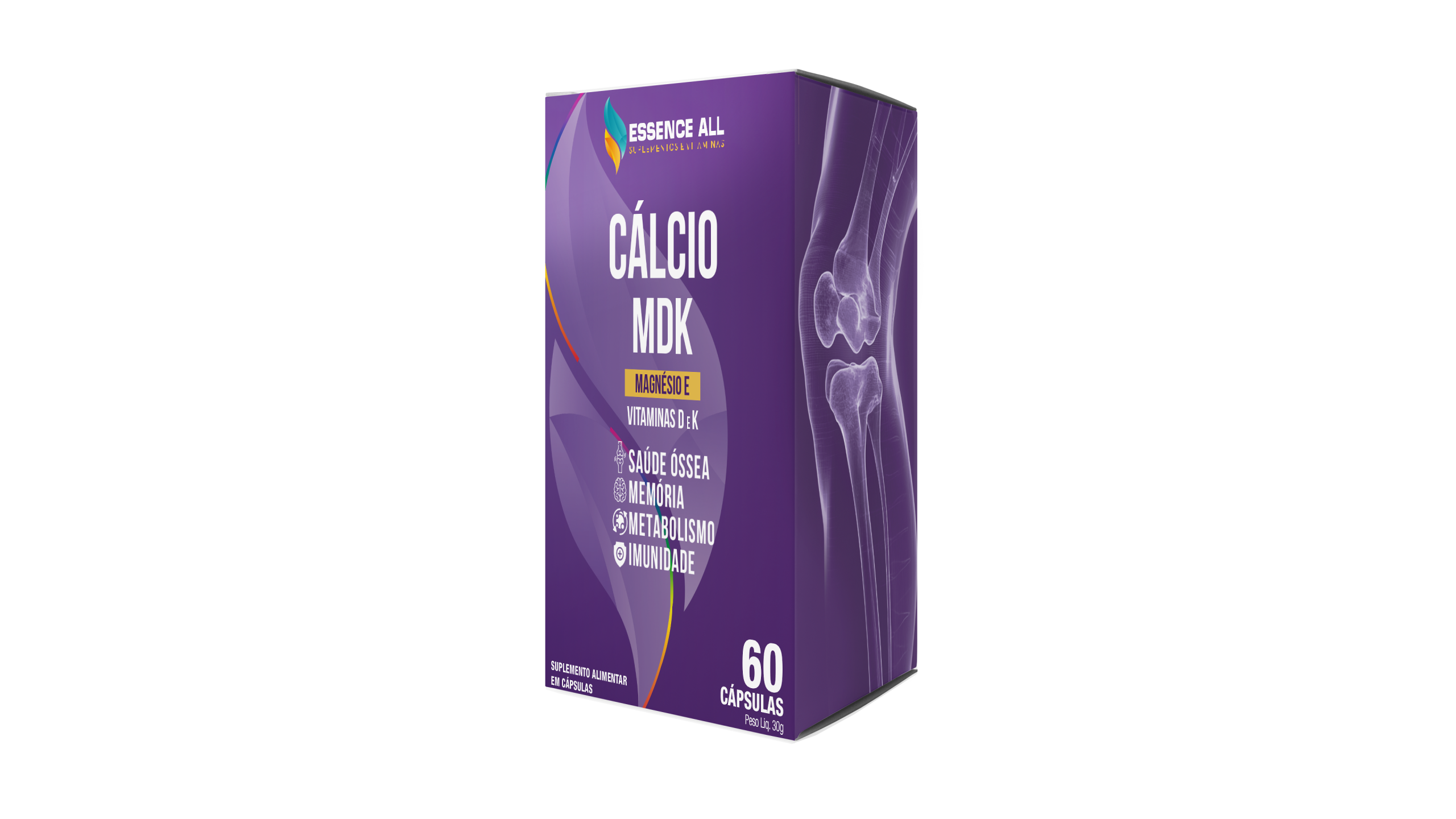 MOCKUP - EMBALAGEM - CÁLCIO MDK - ESSENCE ALL