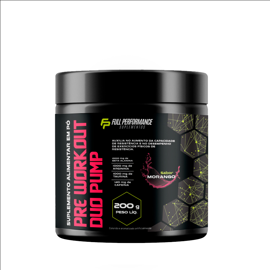 PRÉ TREINO MORANGO COLORIDO 200G