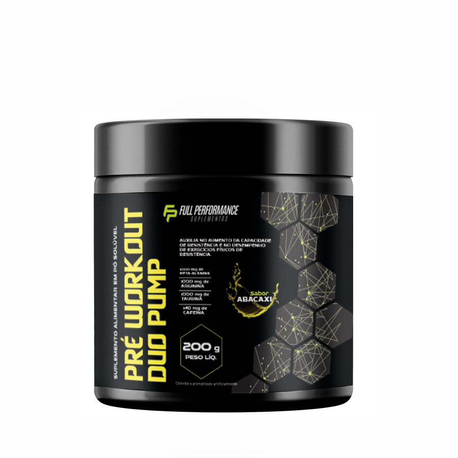 PRÉ TREINO abacaxi colorido 200G